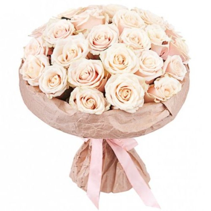 25 кремовых роз "Craft" в Липецке
