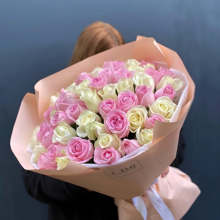 55 роз микс нежности в Липецке