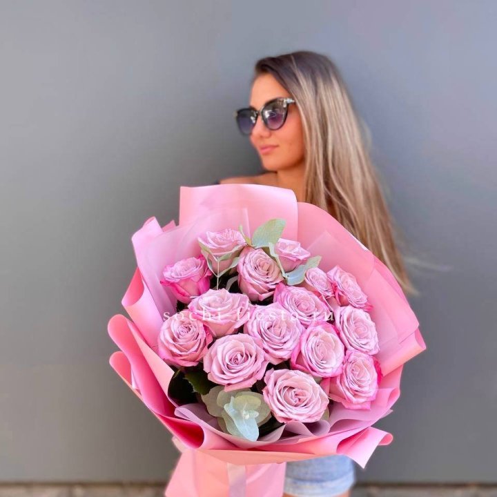 Букет розовых роз 2 в Липецке