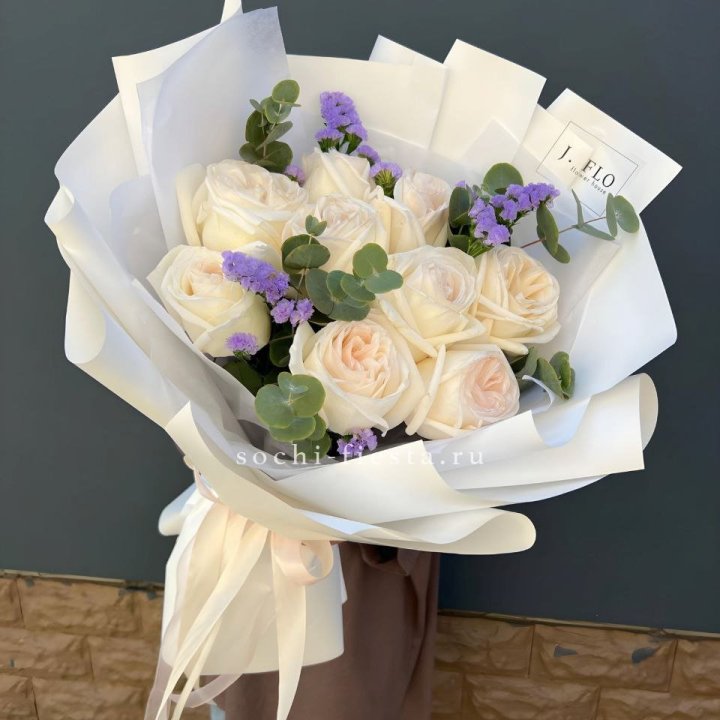 Букет из роз Вайт охара в Липецке