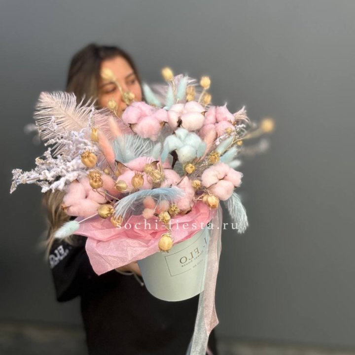 Авторский бокс с сухоцветами №2 в Липецке