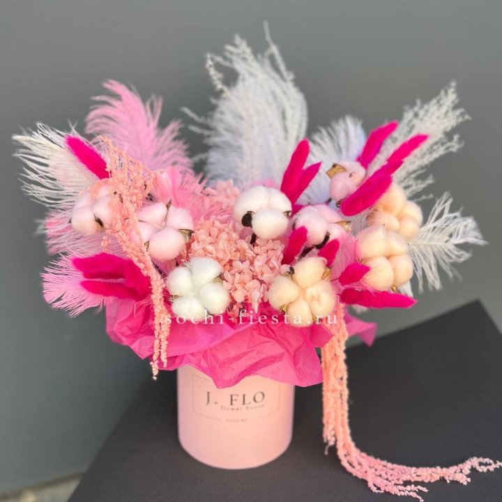 Авторский бокс с сухоцветами №1 в Липецке