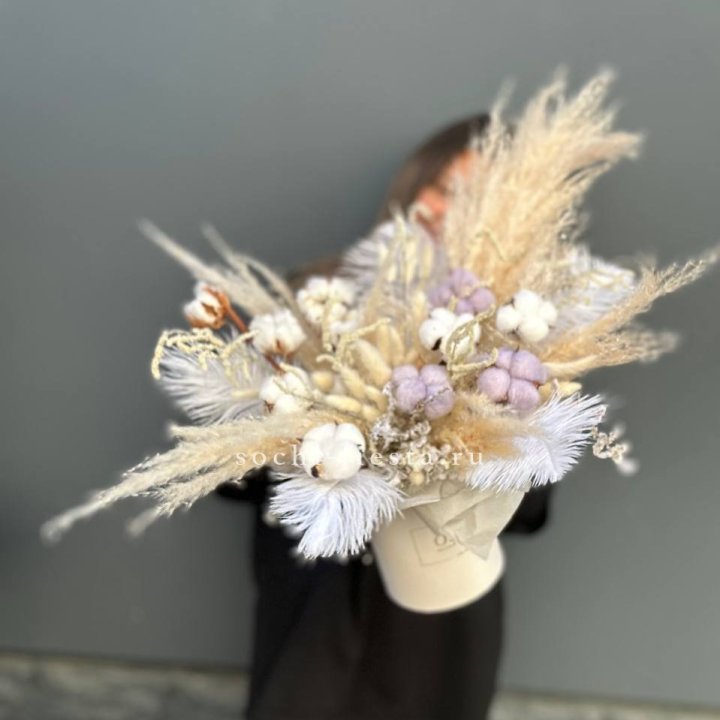 Авторский бокс с сухоцветами №3 в Липецке