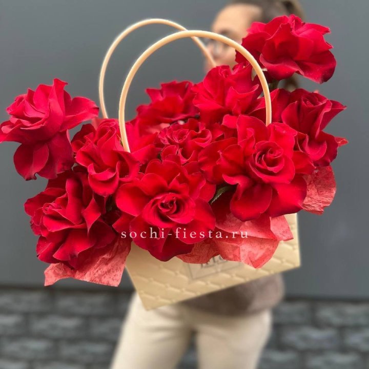 Французские розы в сумочке в Липецке