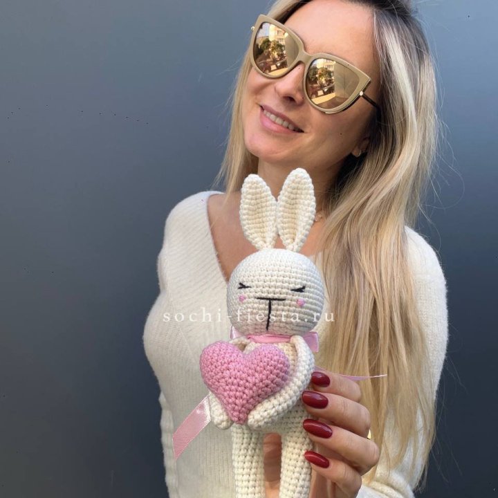 Зайка с сердцем ручной работы в Липецке