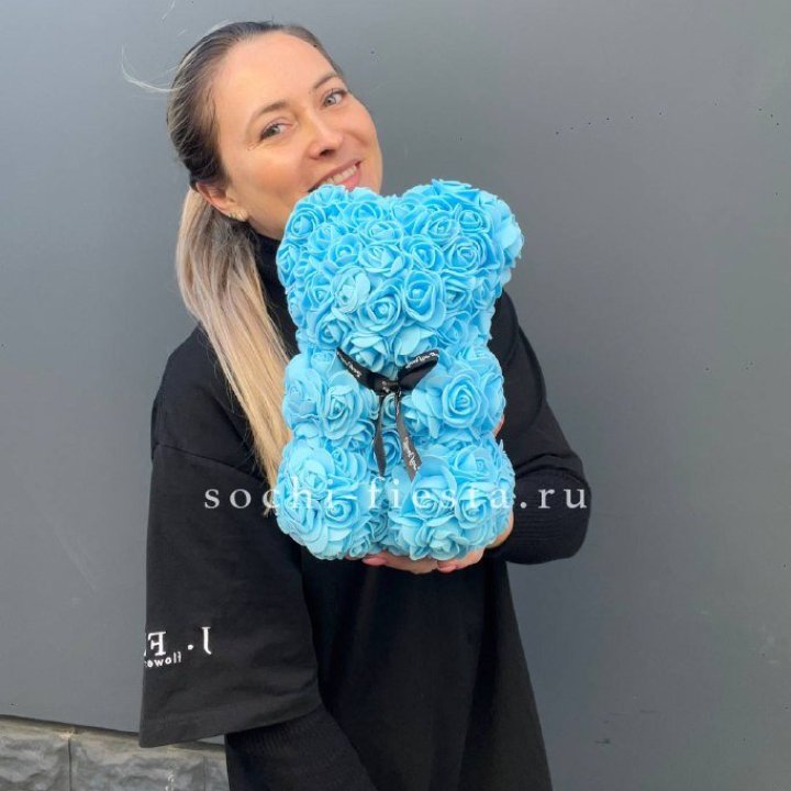 Игрушка медведь голубая в Липецке