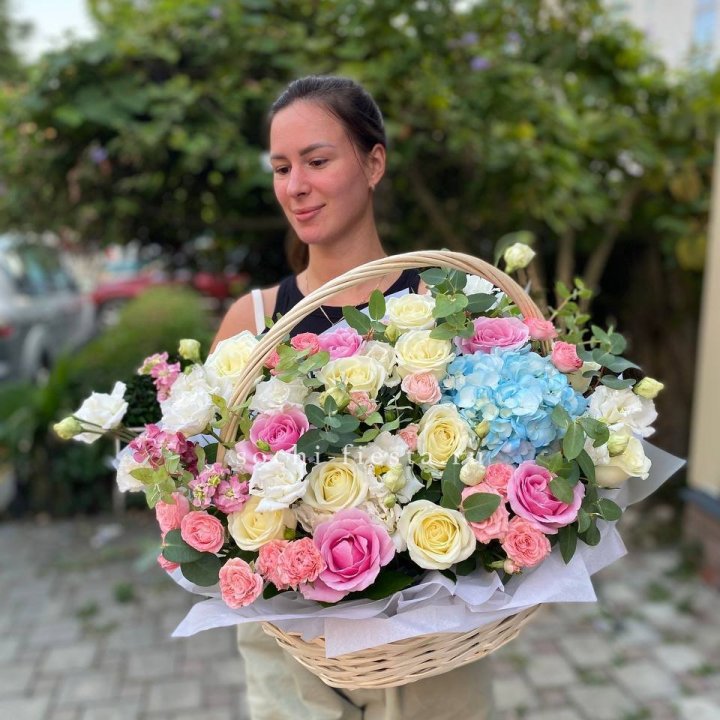 Цветочная корзина №2 в Липецке