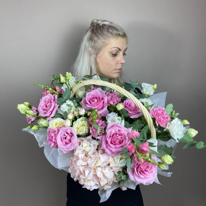 Цветочная корзина № 5 в Липецке