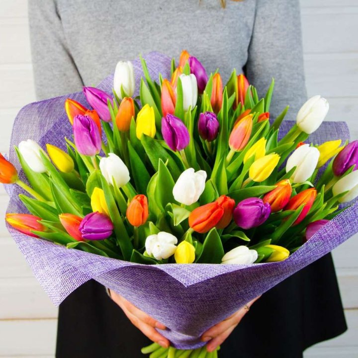 51 тюльпан "Рандом" №2 в Липецке